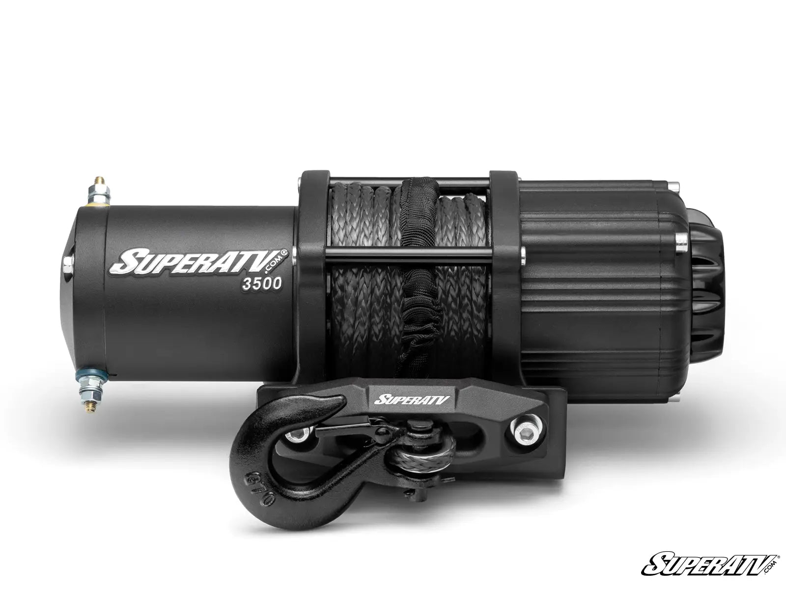 Superatv, 3500 фунтов. (1587 кг) UTV/ATV Лебедка (с беспроводной дистанционной и синтетической веревкой)