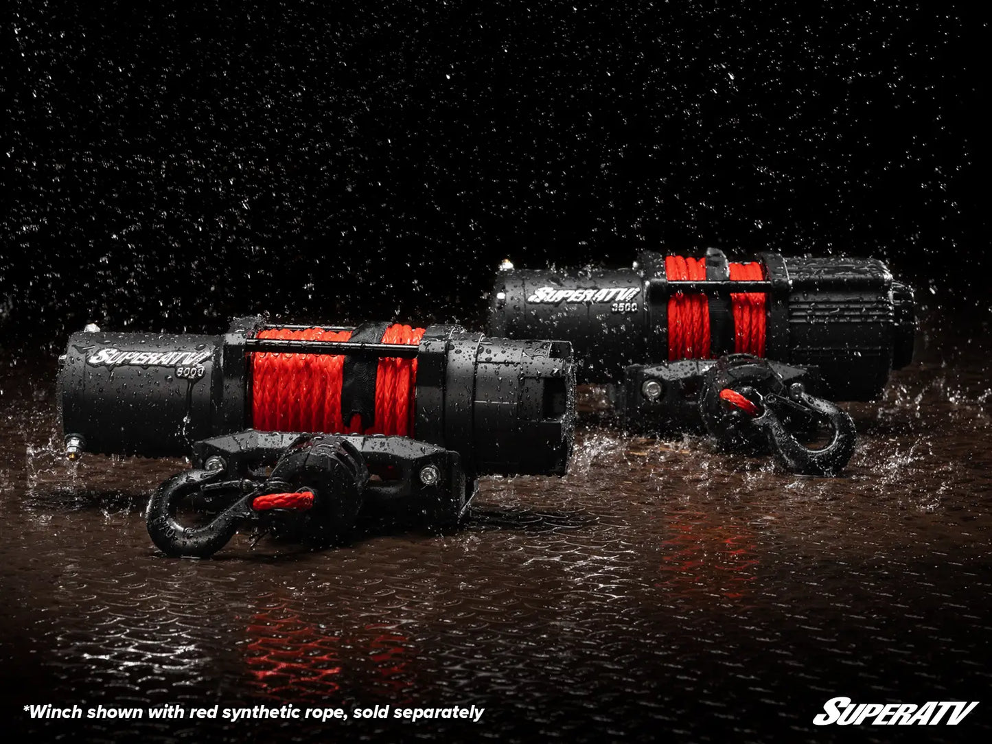 1587 kg-os UTV/ATV csörlő (vezeték nélküli távirányítóval és szintetikus kötéllel)