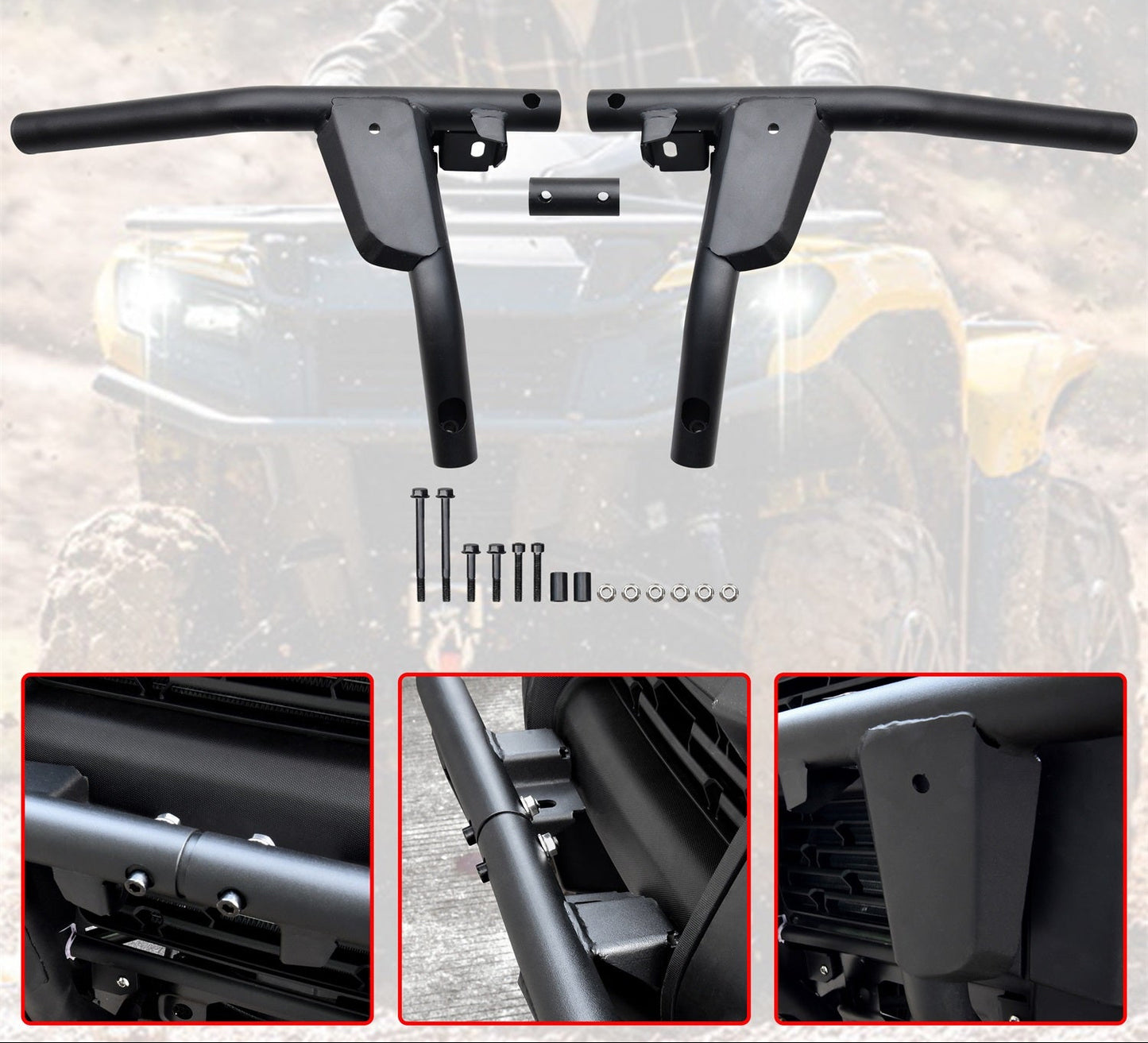 Protetor de para-choque dianteiro XT em aço combinado para Can-Am <tc>Outlander</tc>