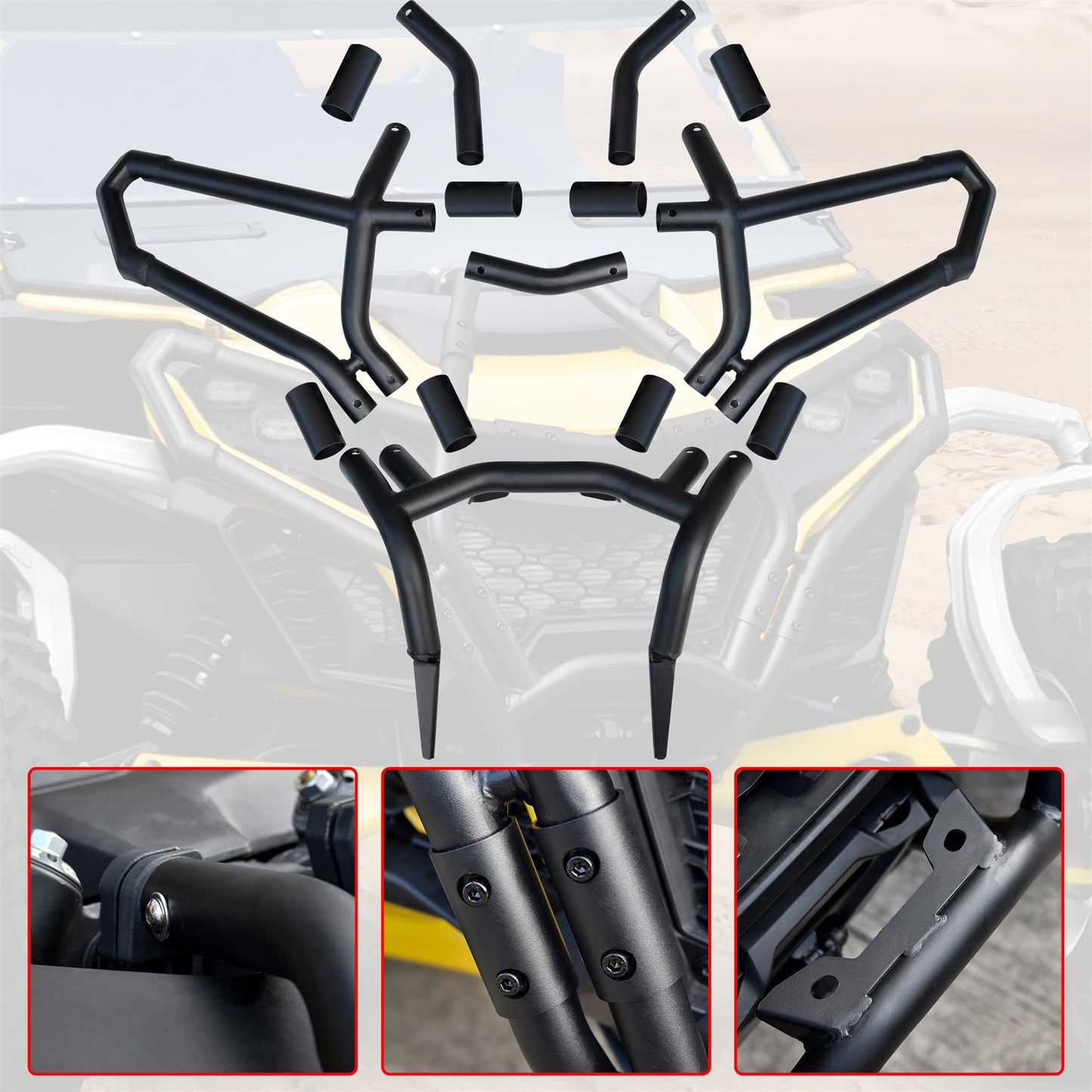 Combined Full Facie Front Bumper for Maverick R Models