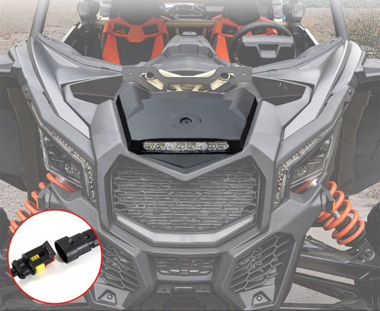 <tc>Sportinis variklio dangtis su LED žibintu, skirtas Can-Am Maverick X3</tc>