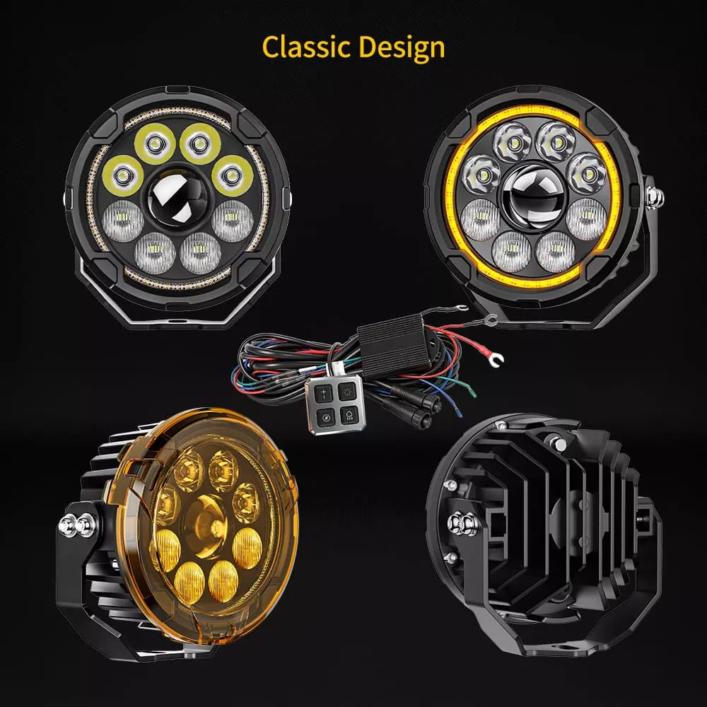High-Low Beam Head Light with 4-level Control