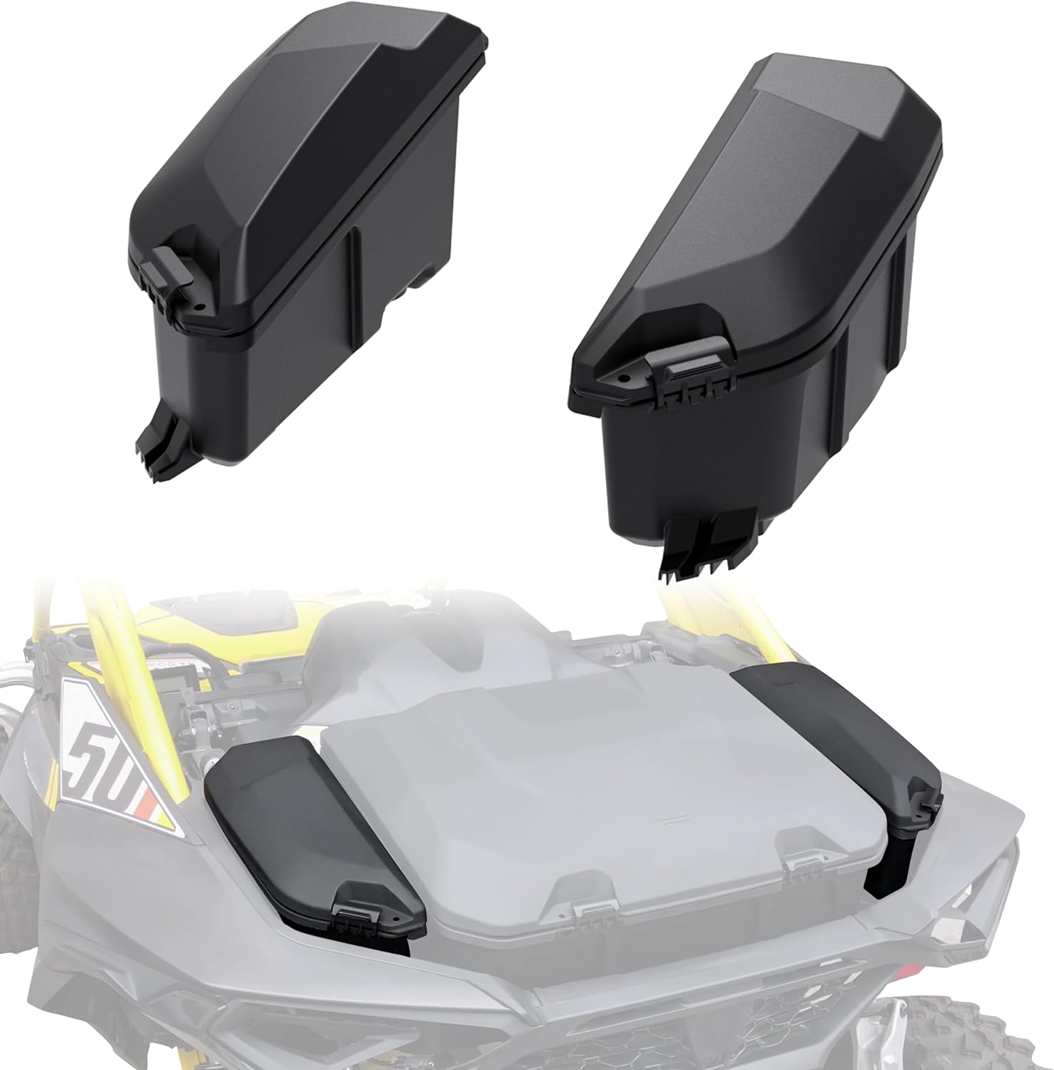 Водонепроницаемый вместительный задний багажный отсек объемом 96 л & Комплект боковых грузовых ящиков объемом 13,5 л для <tc>Maverick</tc> R MAX X RS 2024+