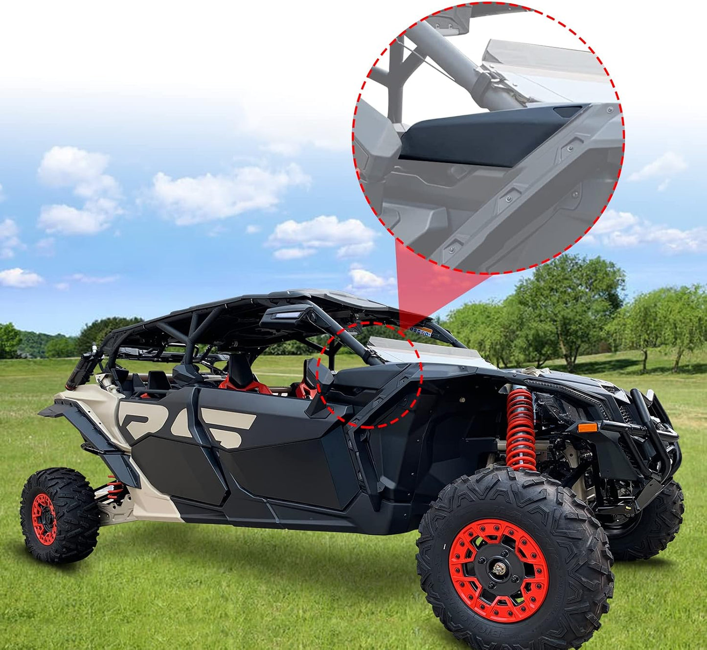Gas Cap Cover Compatible with 2017-2026 Can Am Maverick X3/ X3 MAX