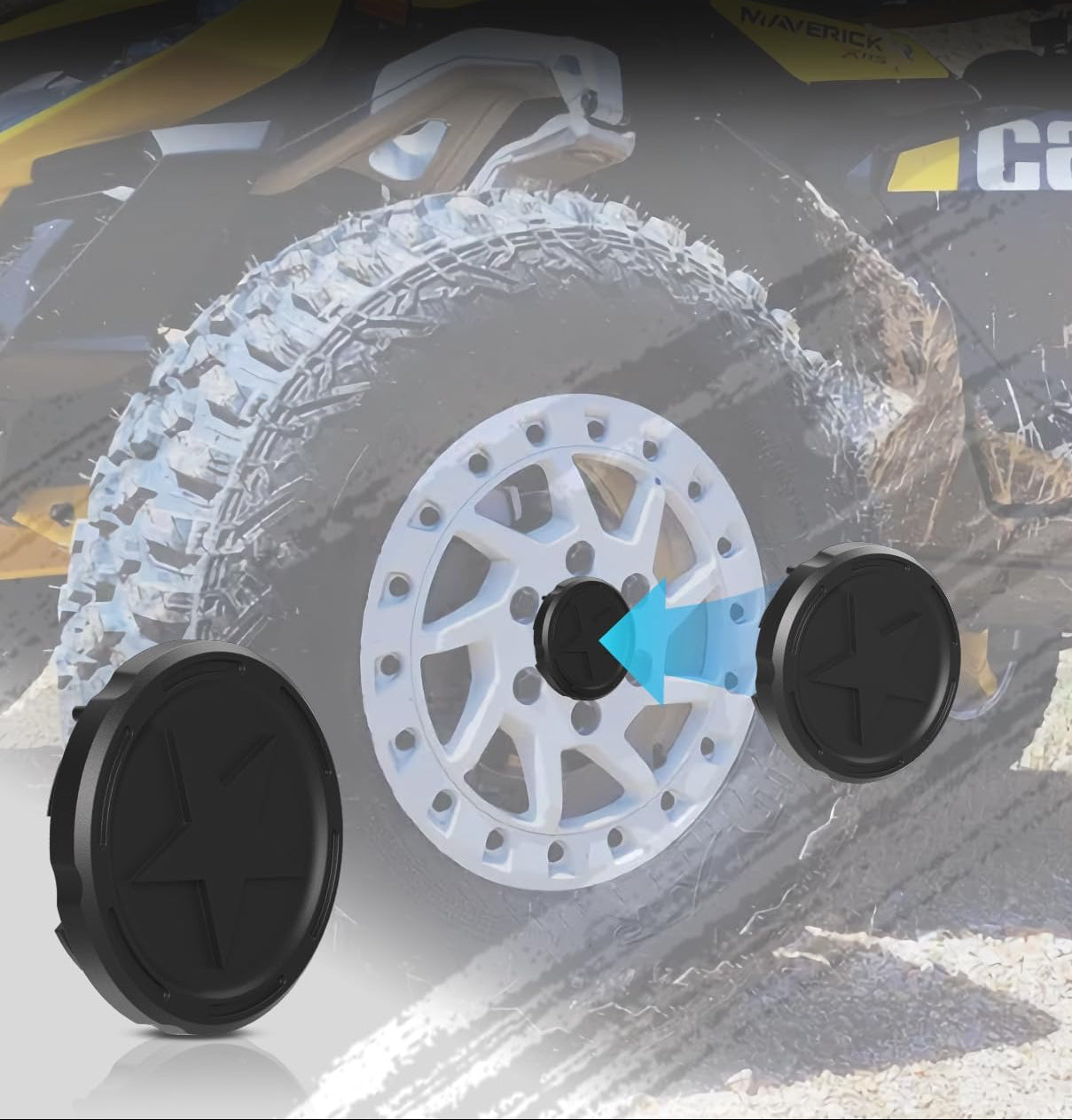 Wheel Hub Caps for Can-Am Maverick R/R MAX 2024+