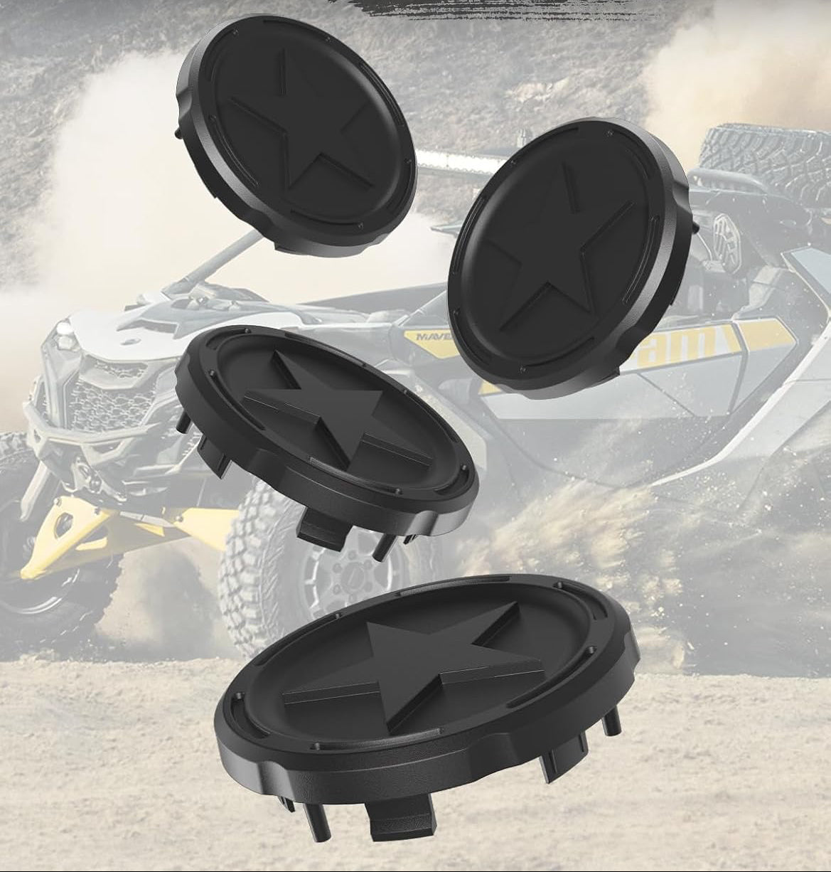 Wheel Hub Caps for Can-Am Maverick R/R MAX 2024+