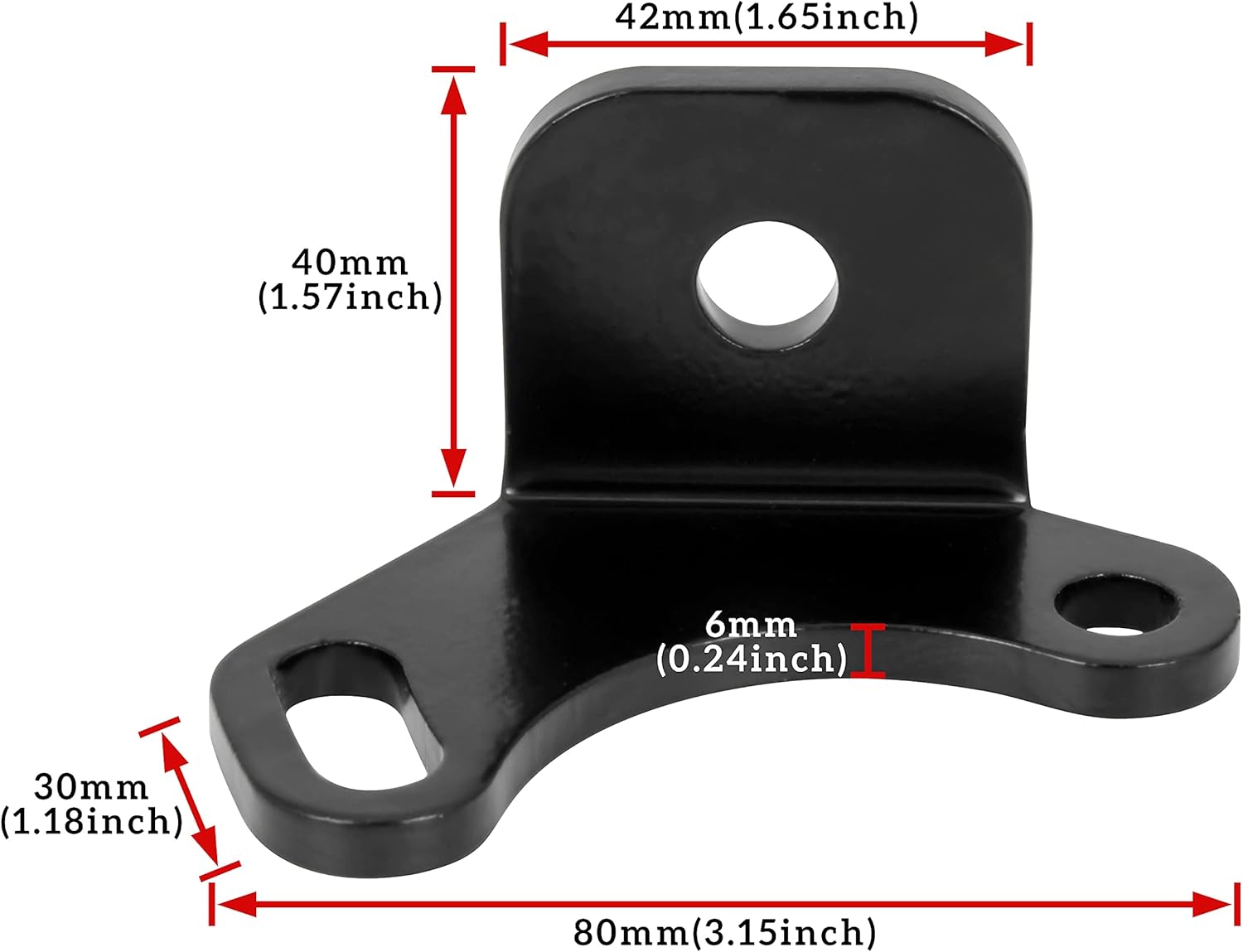 Adjustable Mounting Brackets for Rear Pillar Flag Antenna or LED Whip Light