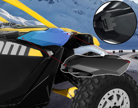 Lateral Gas Cap Cover for Can Am Maverick R 2024+