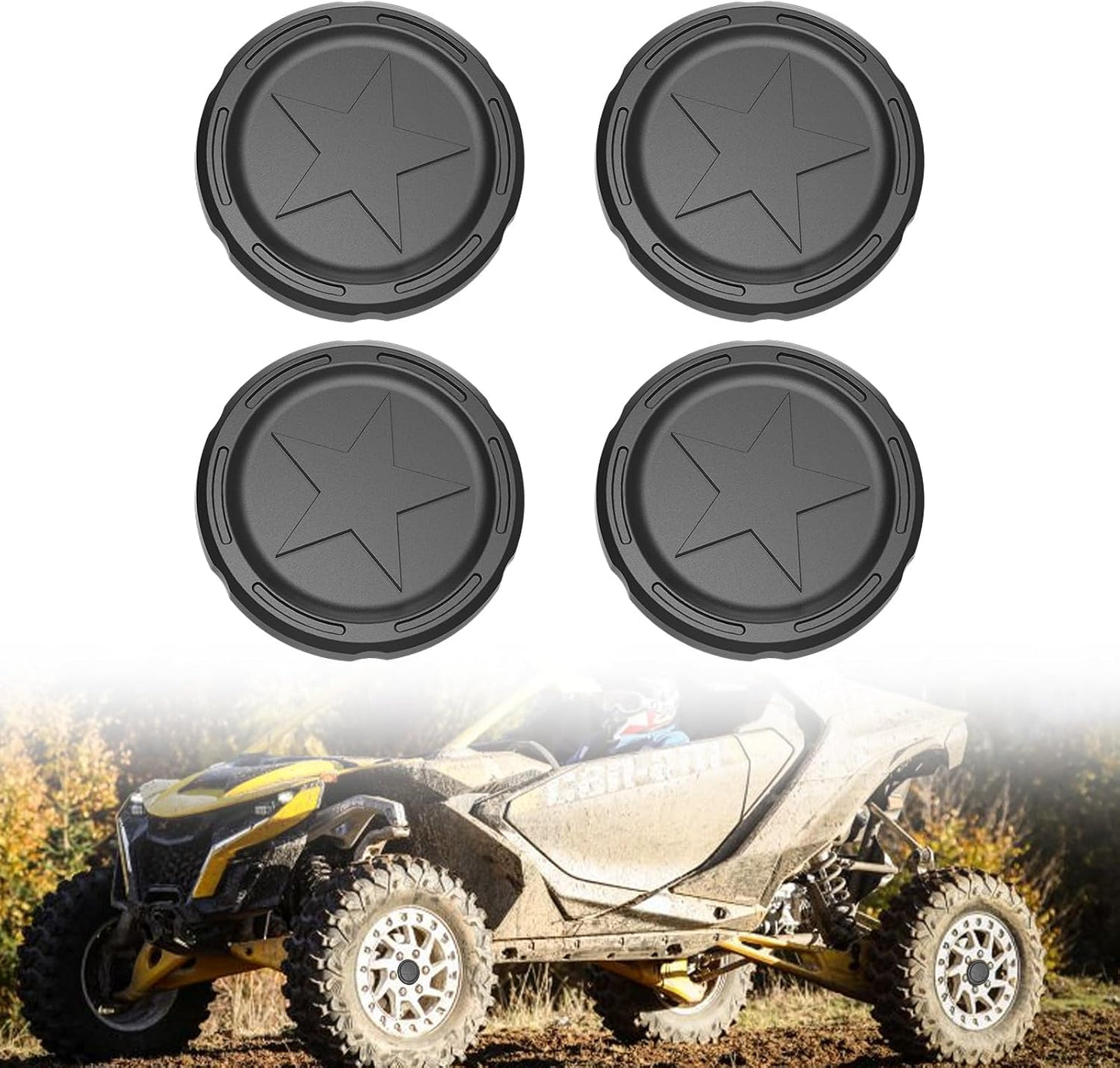 Wheel Hub Caps for Can-Am Maverick R/R MAX 2024+