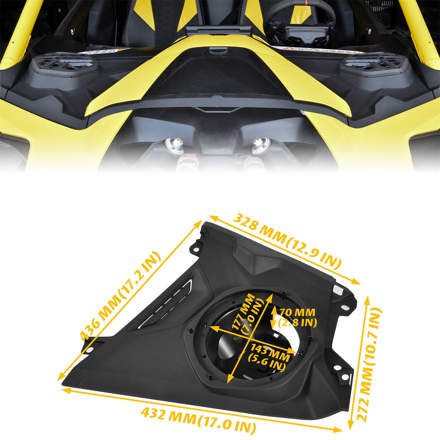 Front Dash Speaker Panels