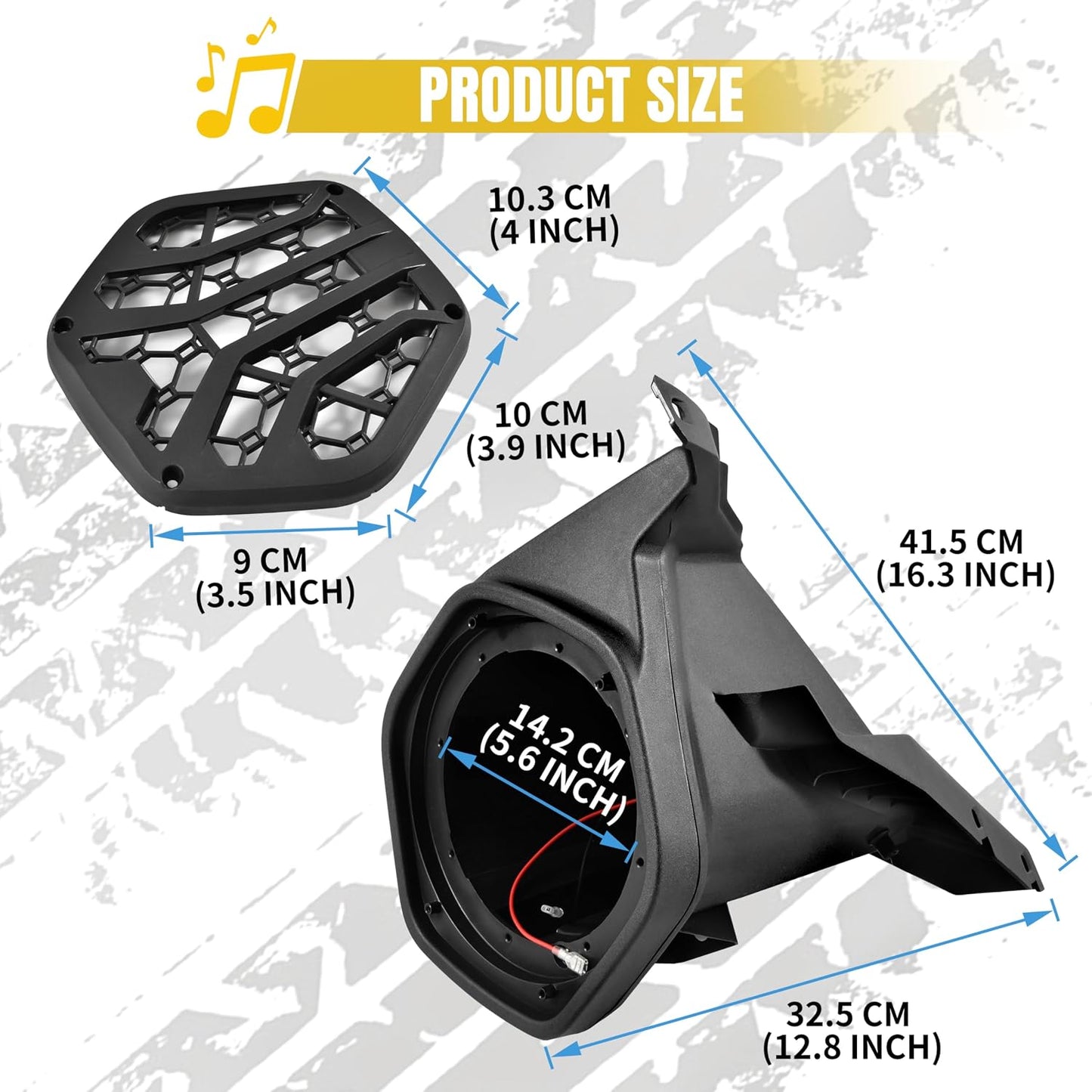 Rear Seat Speaker Pods for Can-Am Maverick R MAX X RS 2024+