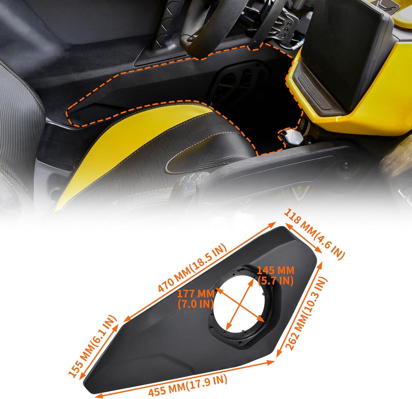 Front Lower Door Speaker Pods Mounts Panels