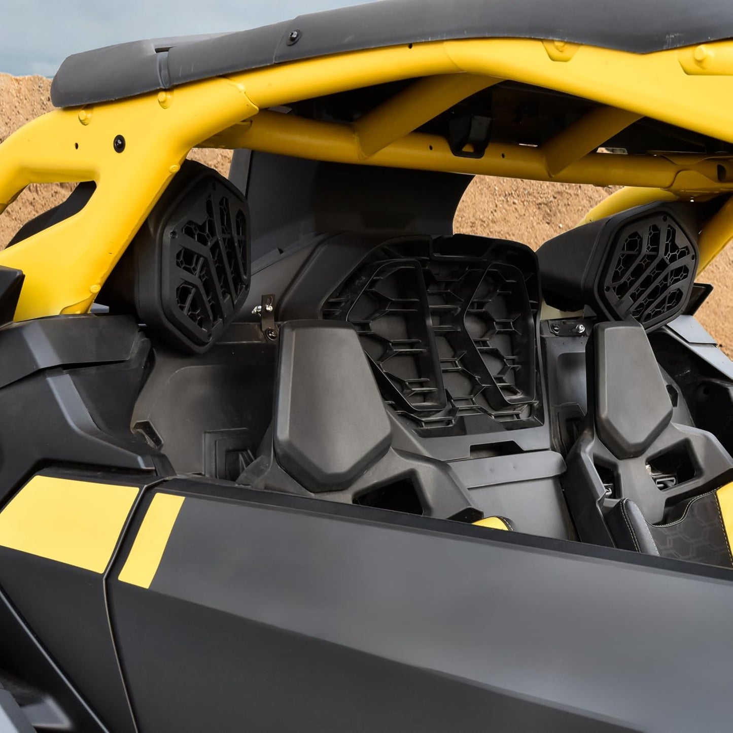 Rear Seat Speaker Pods for Can-Am Maverick R MAX X RS 2024+
