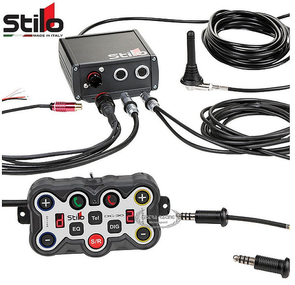 STILO - DG-30 INTERCOM, DIGITALE ruisonderdrukking, CAMERA/RADIO-INGANG, GEÏNTEGREERDE GSM-MODULE, 12V
