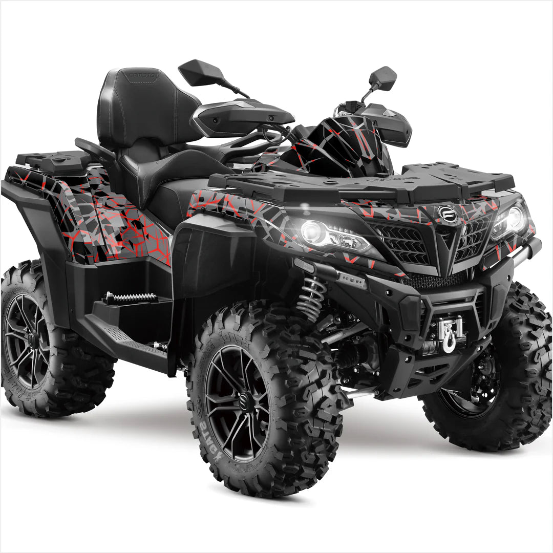 Adesivos de design de terremoto para cfmoto cforce 800-1000