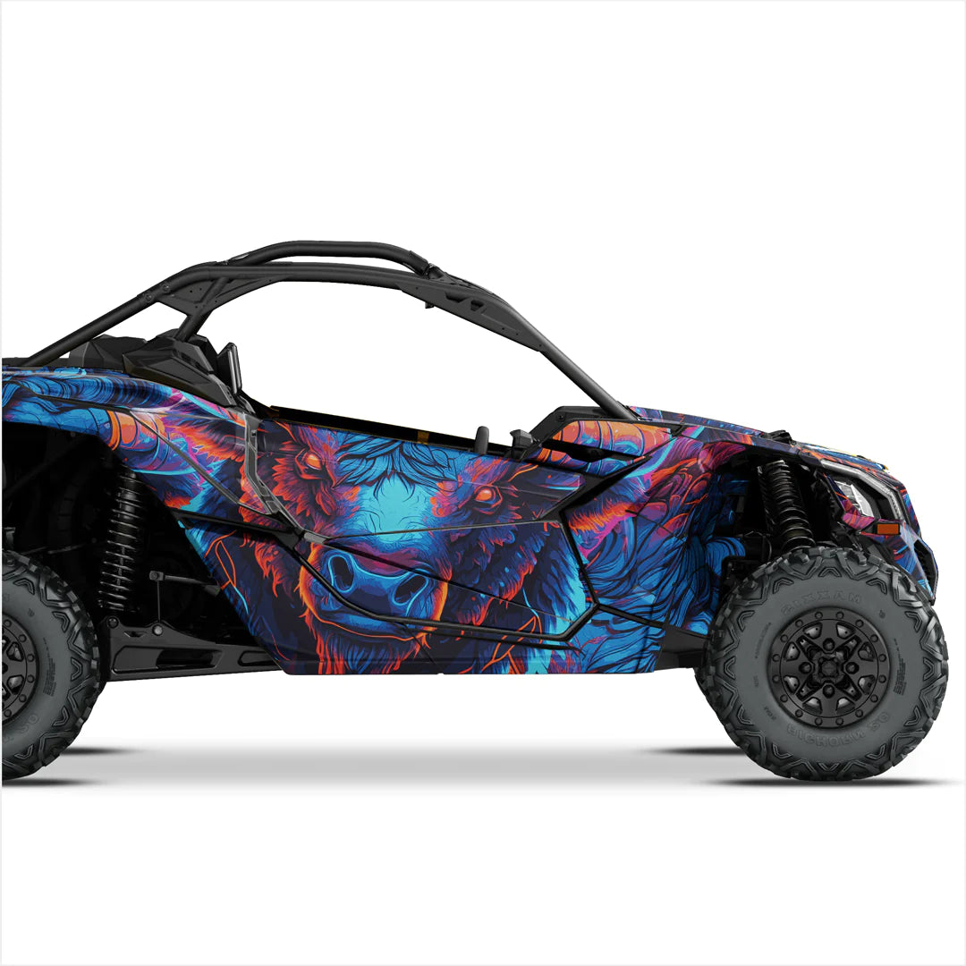 GLARING BULL design stickers for Can-Am Maverick X3