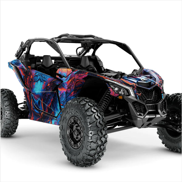 Наклейки с дизайном GLARING BULL для Can-Am Maverick X3