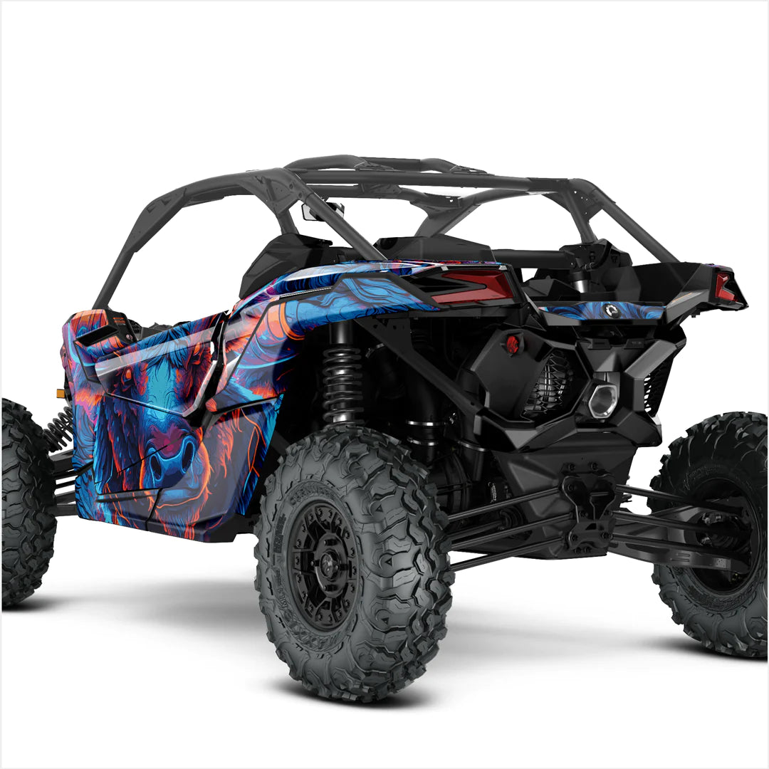 GLARING BULL design stickers for Can-Am Maverick X3