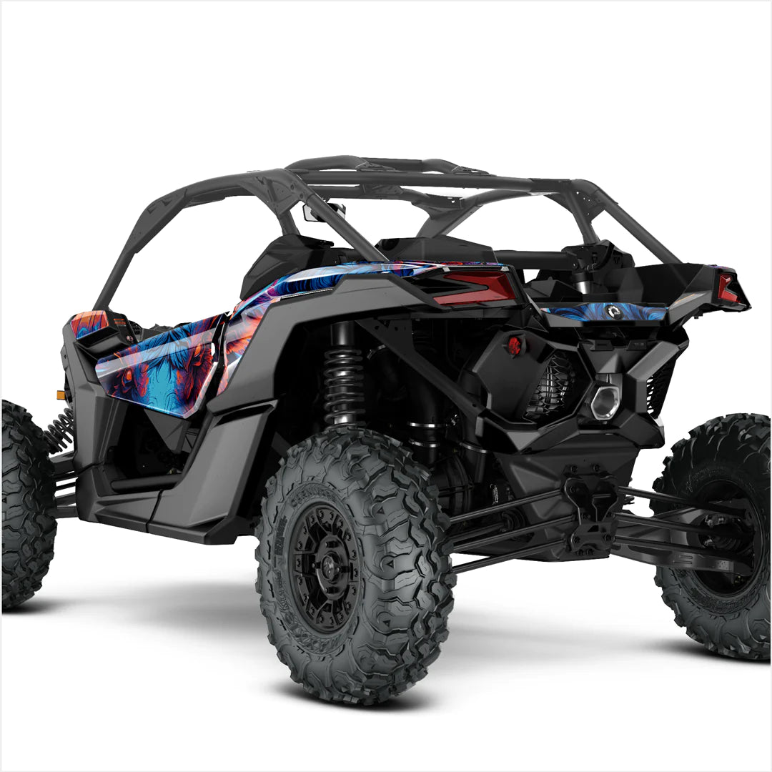 GLARING BULL design stickers for Can-Am Maverick X3