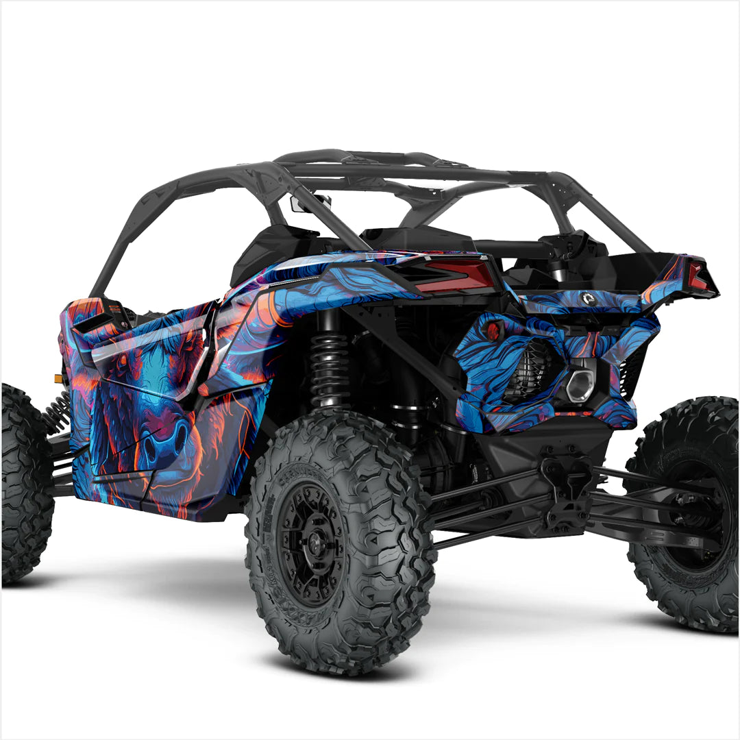 Наклейки с дизайном GLARING BULL для Can-Am Maverick X3