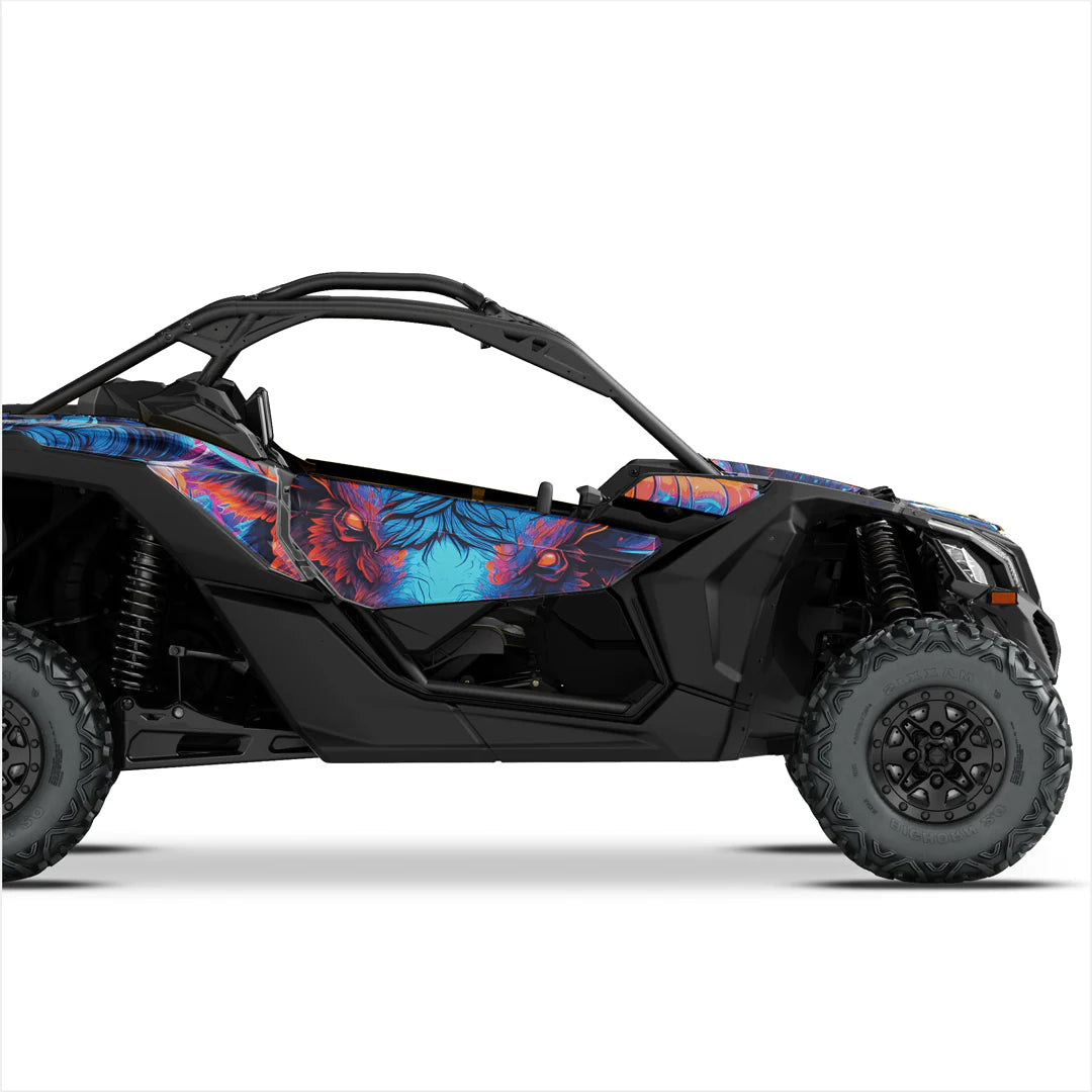 GLARING BULL design stickers for Can-Am Maverick X3