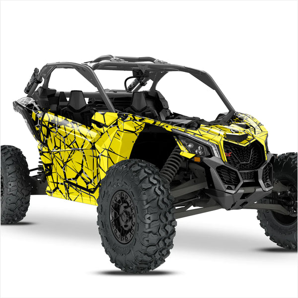 Наклейки с дизайном QUAKE для Can-Am Maverick X3