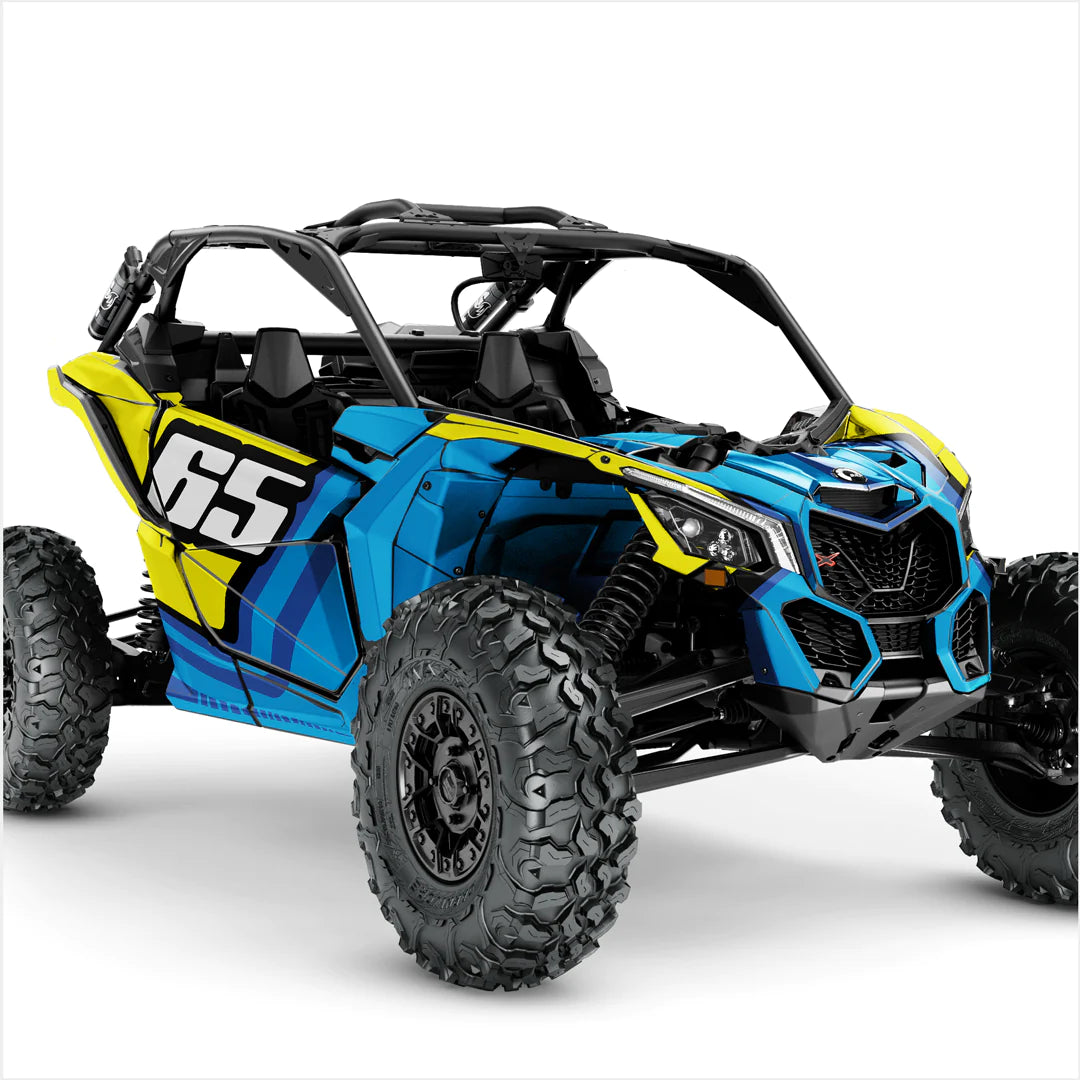 Номер (пользовательский) дизайн наклейки для Can-Am Maverick X3