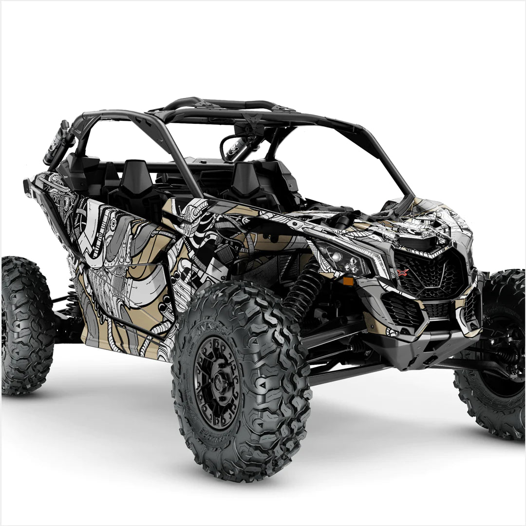 BENZINEKOP-ontwerpstickers voor Can-Am Maverick X3