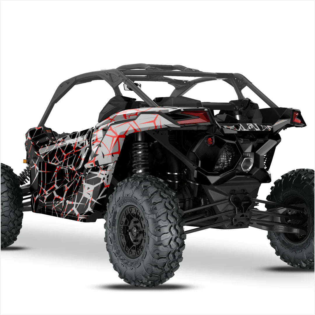 QUAKE dizaino lipdukai, skirti Can-Am Maverick X3