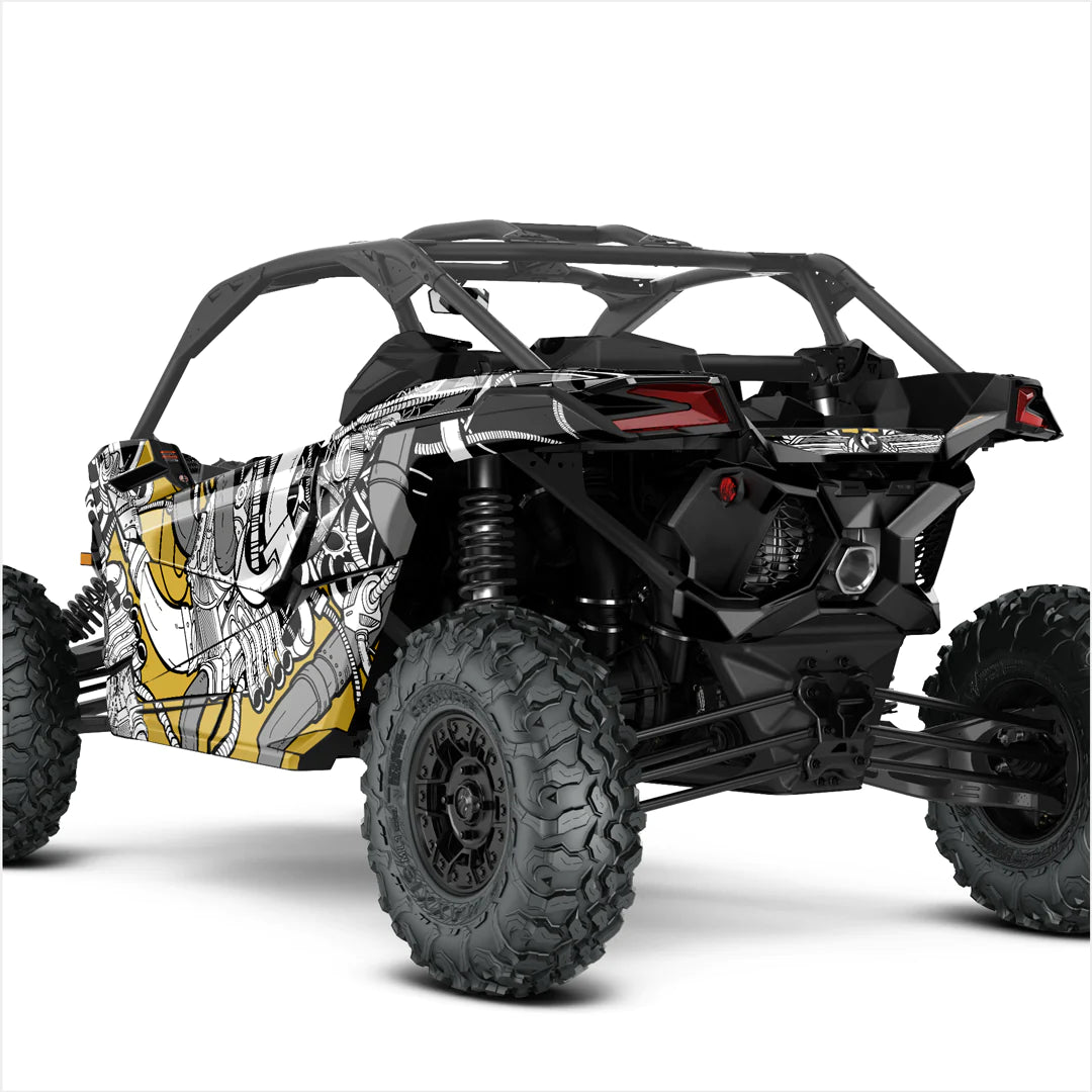 BENZINEKOP-ontwerpstickers voor Can-Am Maverick X3