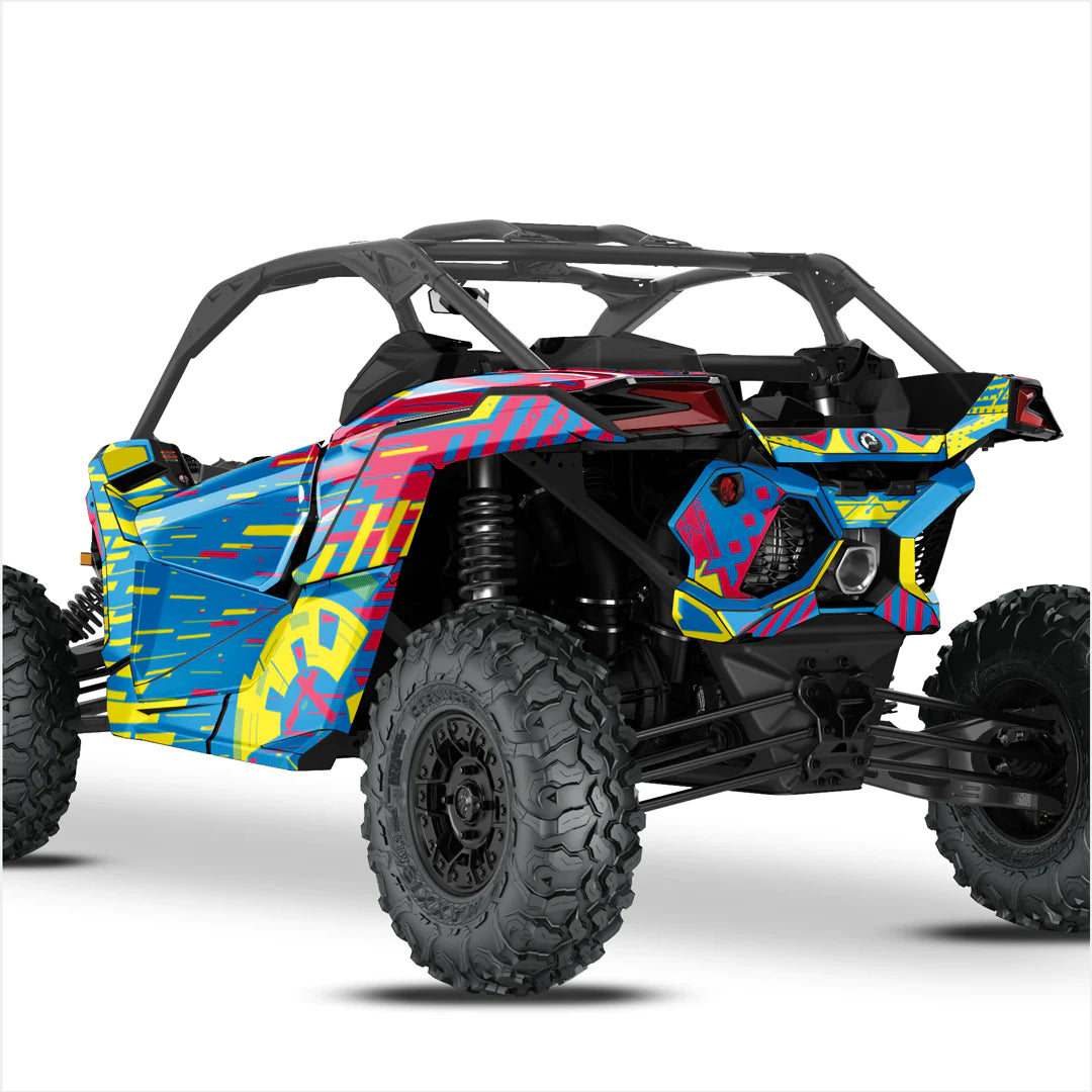 Autocollants design CYBER pour Can-Am Maverick X3