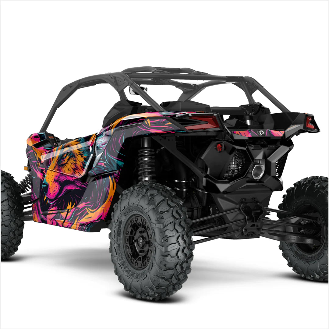 Σχεδιαστικά αυτοκόλλητα JAZZY FOX για Can-Am Maverick X3