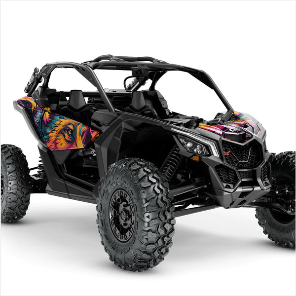 JAZZY FOX-ontwerpstickers voor Can-Am Maverick X3