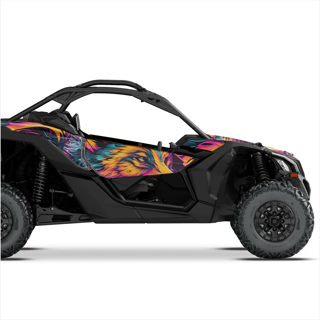 Autocolante de design JAZZY FOX pentru Can-Am Maverick X3