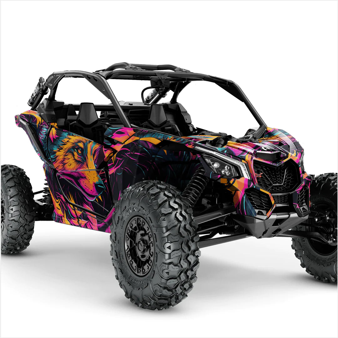 JAZZY FOX-ontwerpstickers voor Can-Am Maverick X3