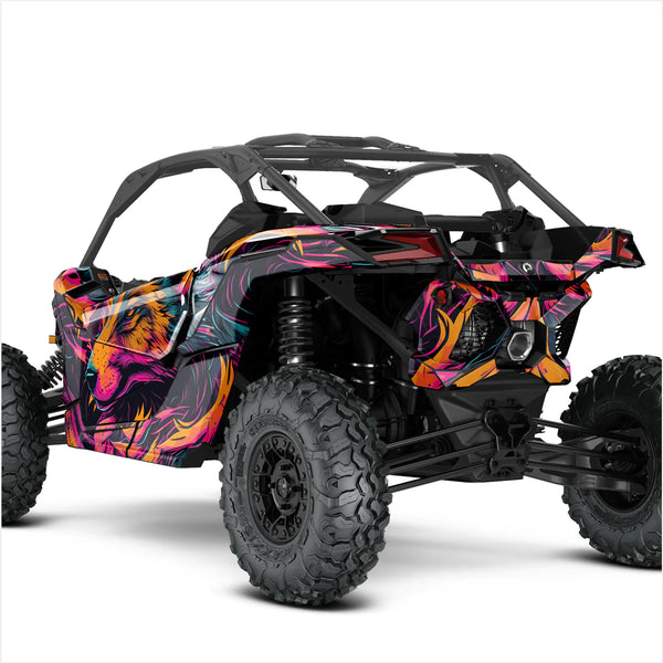 Autocolante de design JAZZY FOX pentru Can-Am Maverick X3