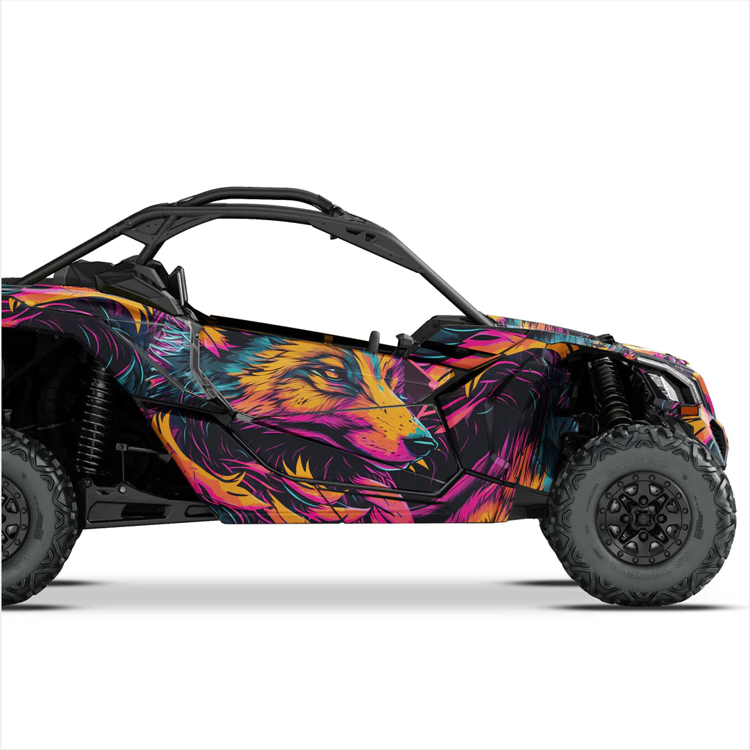 JAZZY FOX design stickers for Can-Am Maverick X3