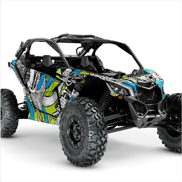 Adesivos de design PETROL HEAD para Can-Am Maverick X3