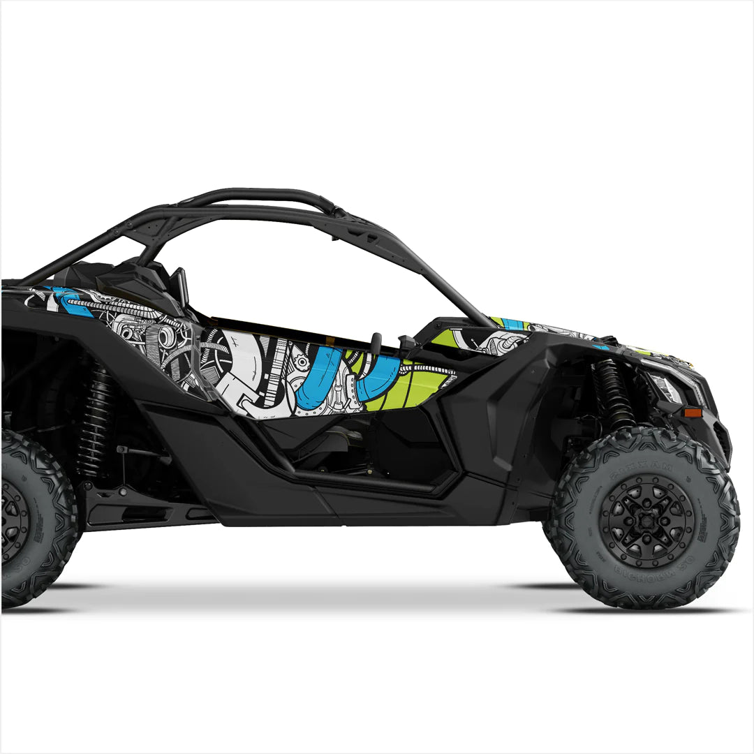 Autocolante de design PETROL HEAD pentru Can-Am Maverick X3