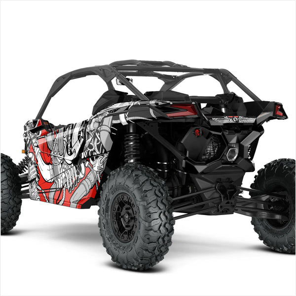 BENZINEKOP-ontwerpstickers voor Can-Am Maverick X3