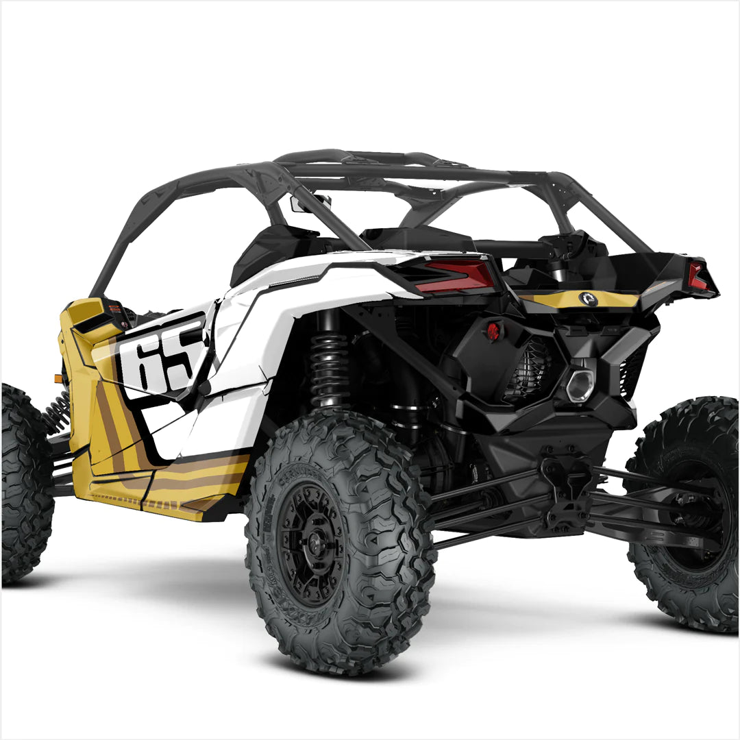 NUMBER (custom) design stickers for Can-Am Maverick X3