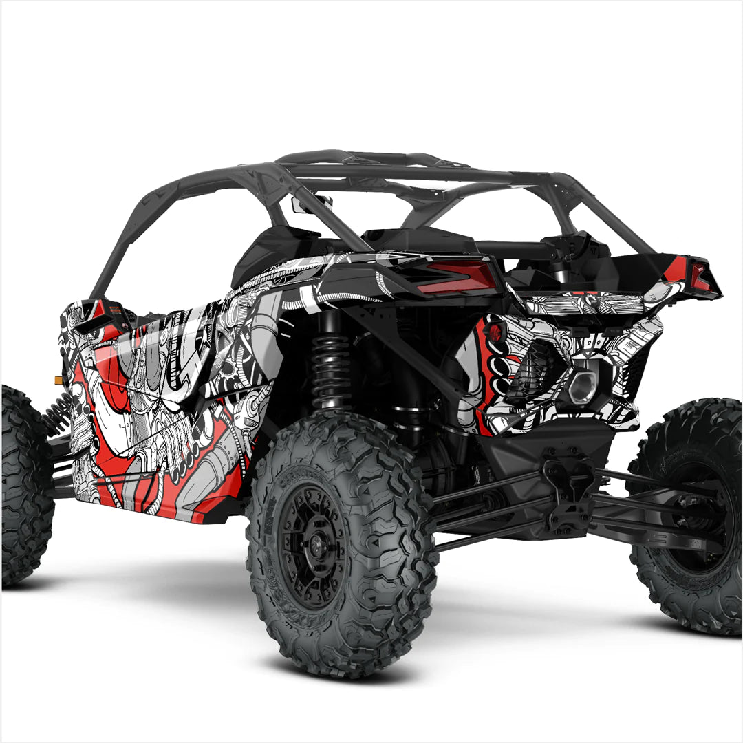 BENZINEKOP-ontwerpstickers voor Can-Am Maverick X3