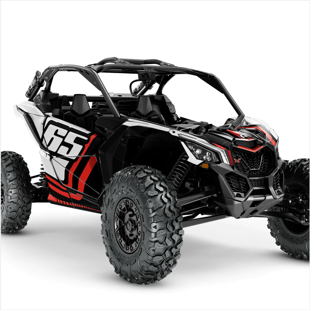 Номер (пользовательский) дизайн наклейки для Can-Am Maverick X3