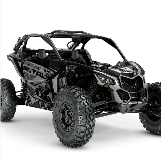 Βίαια αυτοκόλλητα σχεδιασμού για Can-Am Maverick X3 (Gray)