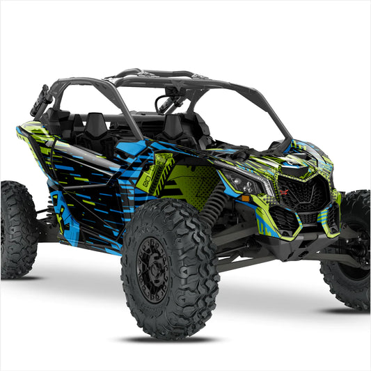 Αυτοκόλλητα σχεδιασμού cyber για can-am maverick x3