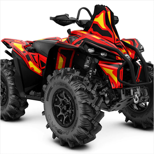 Простые дизайнерские наклейки для Can-Am Renegade XMR