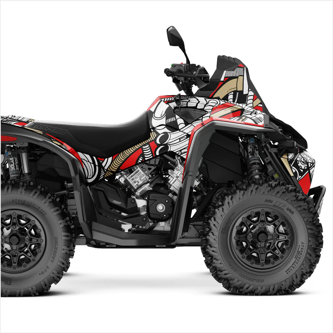 Autocolante de design PETROL HEAD pentru Can-Am Renegade XMR