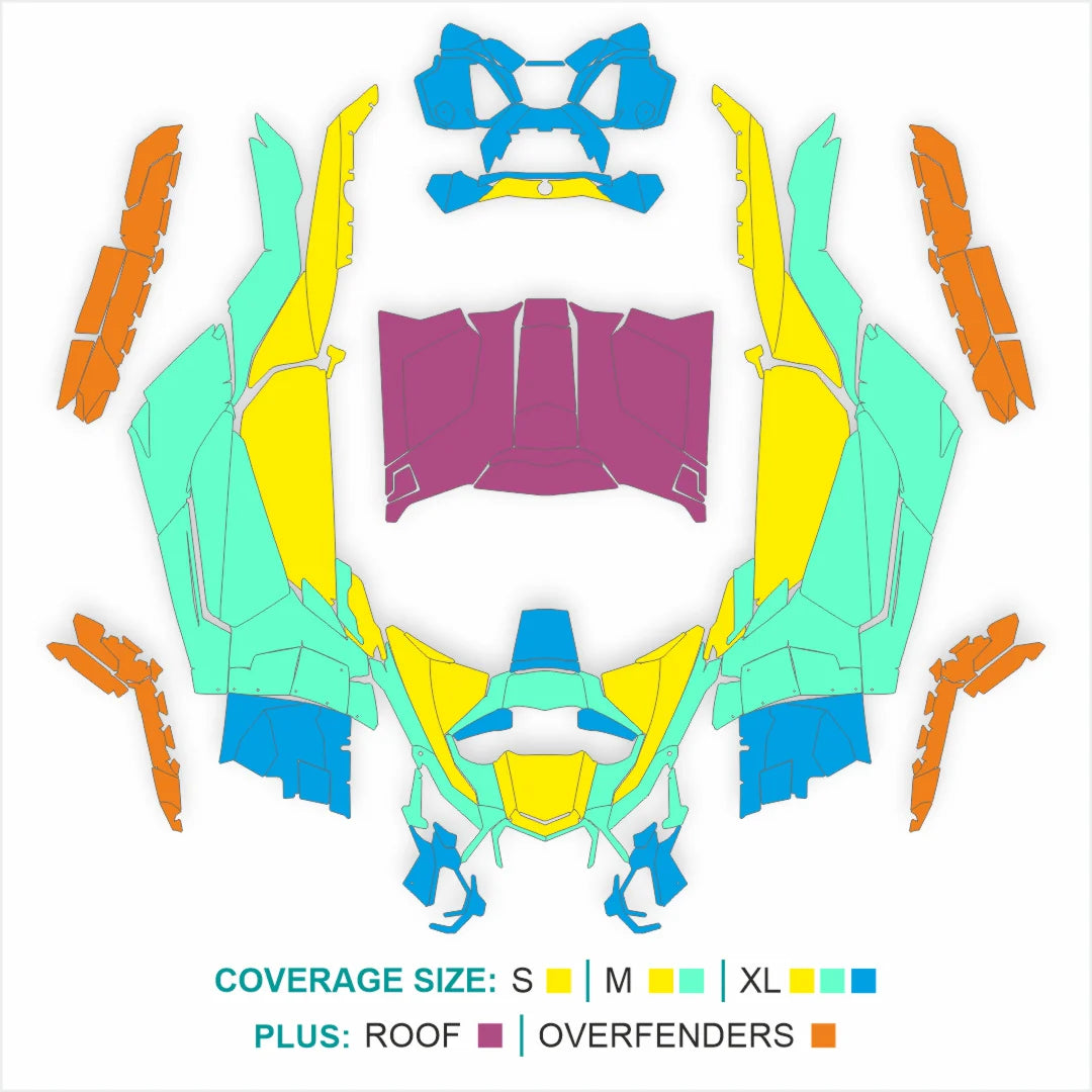 BRUTAL design-tarrat Can-Am Maverick X3:lle (vaaleanruskea)