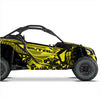 Autocollants design BRUTAL pour Can-Am Maverick X3 (Jaune 2)