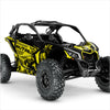 Autocollants design BRUTAL pour Can-Am Maverick X3 (Jaune 2)